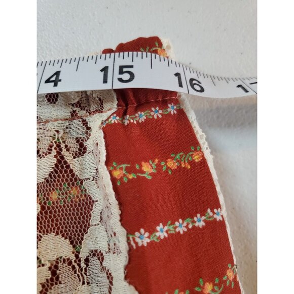 Carefree Fashions Patchwork Hippie Maxi Skirt Womens XL Floral Boho Fall Lined - Picture 14 of 16